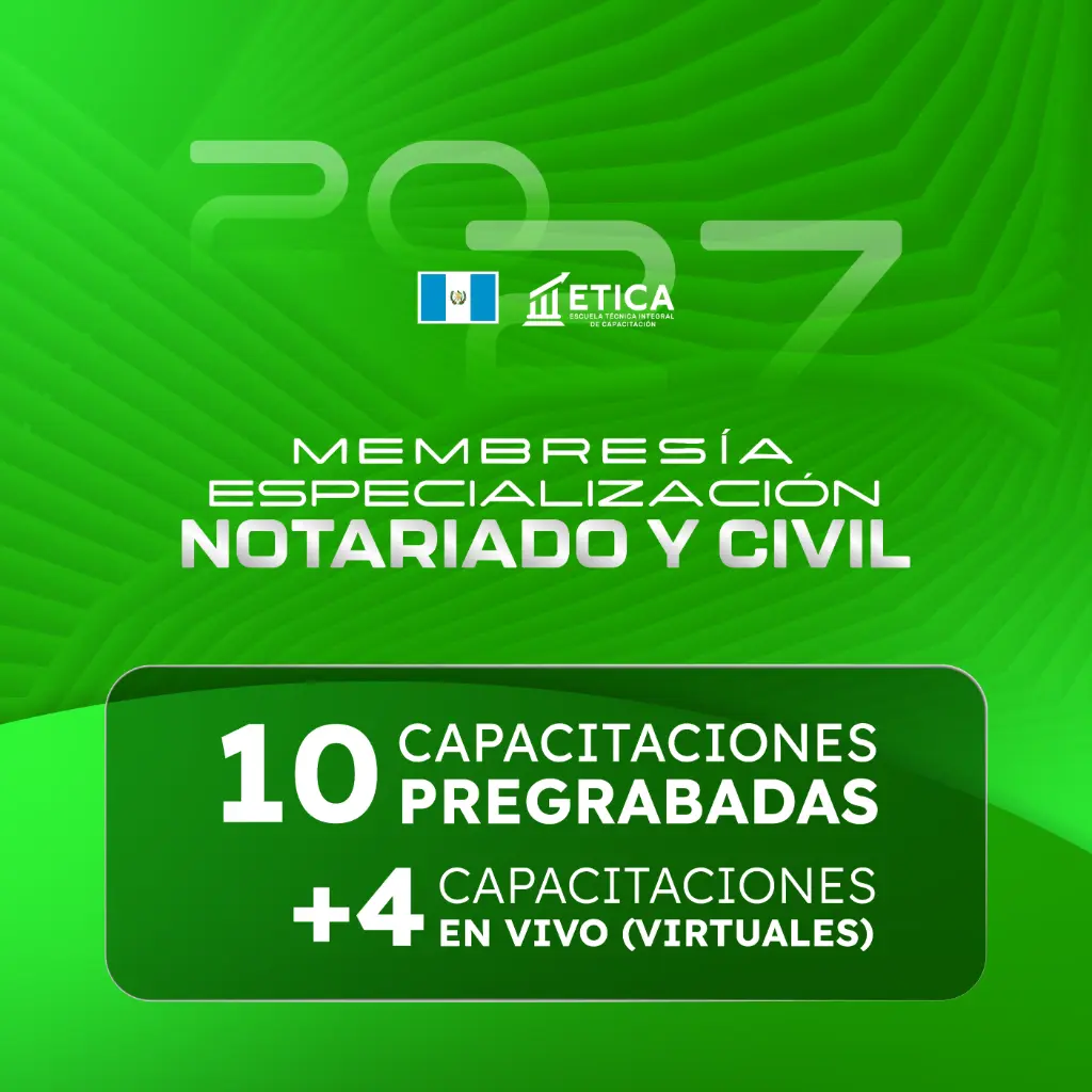 MEMBRESIA - ESPECIALIZACIÓN EN DERECHO NOTARIAL Y CIVIL 2027