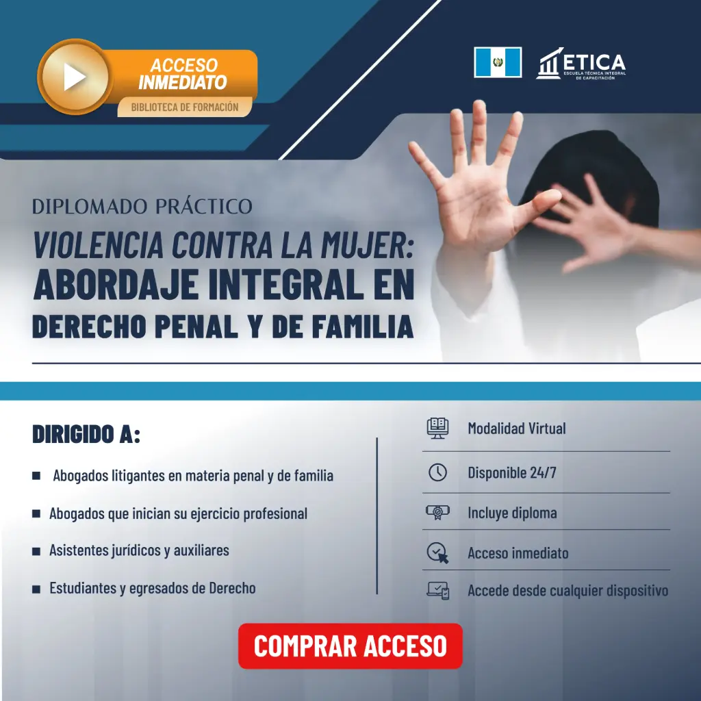 Diplomado 24/7 - Violencia contra la Mujer: Abordaje Integral en Derecho Penal y de Familia.